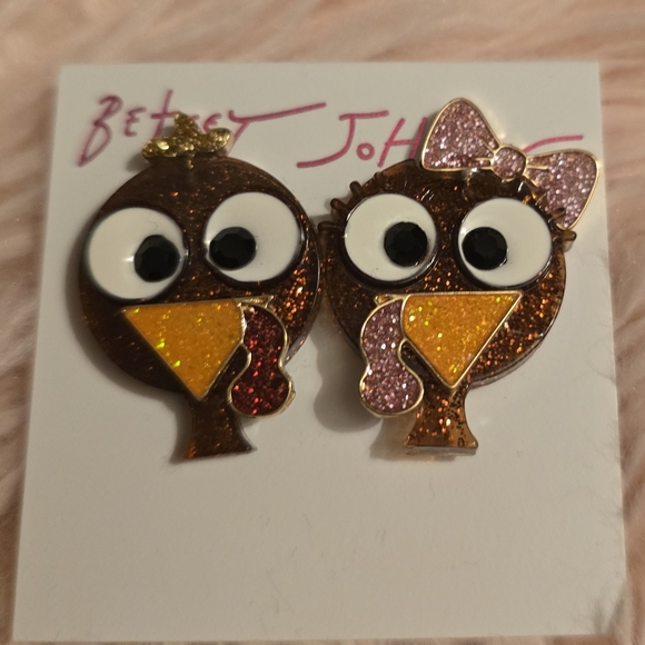 Betsey Johnson Jewelry - Betsey Johnson Turkey stud post earrings! NWT!